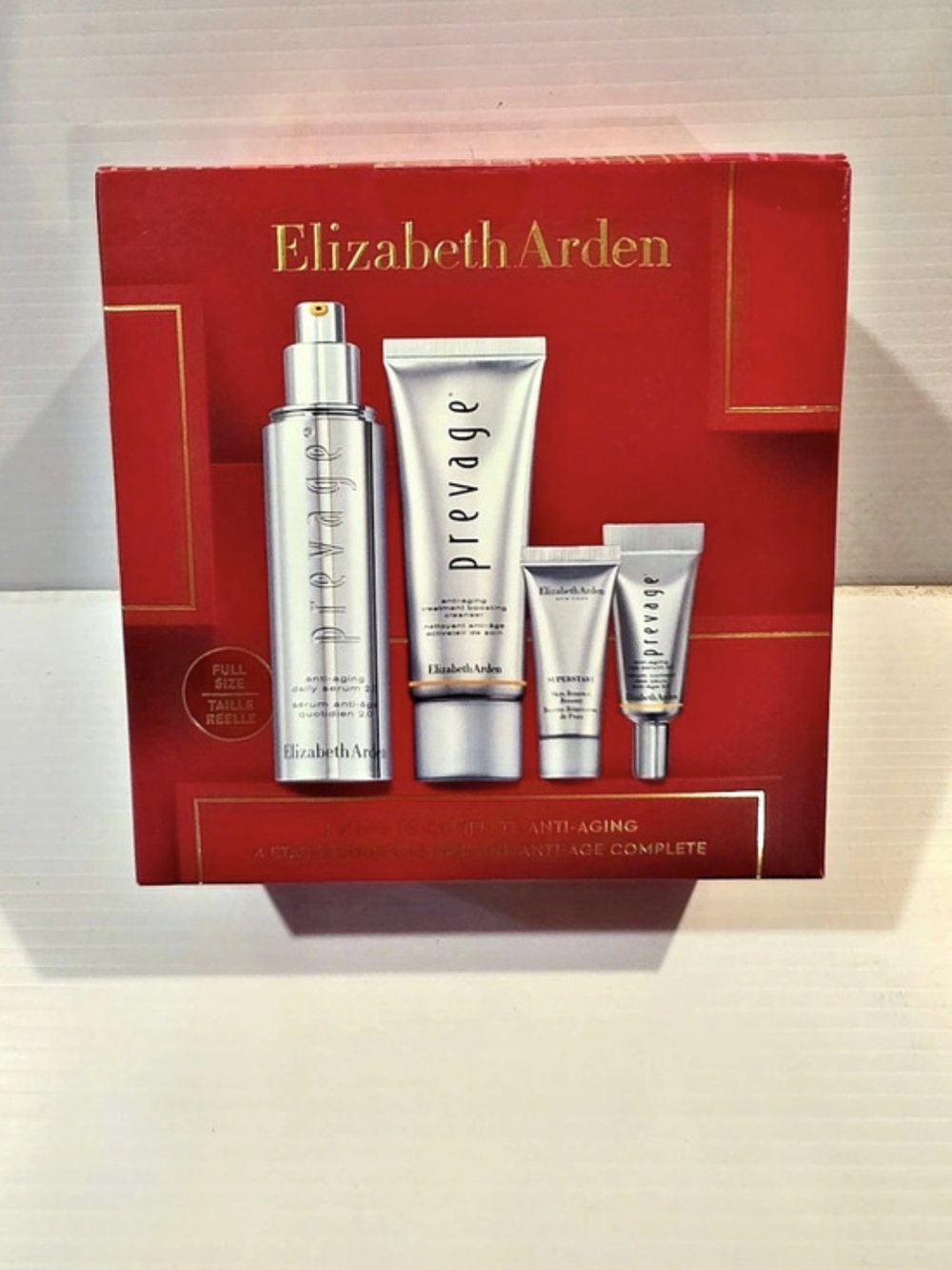 Elizabeth Arden Prevage Skincare Gift Set NWT in Red